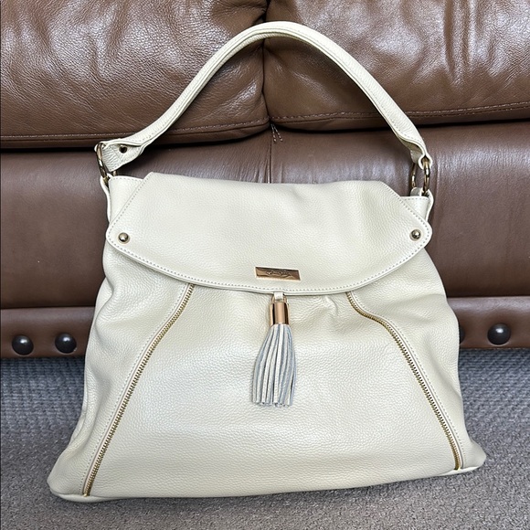 Onna Ehrlich Handbags - •ONNA EHRLICH• Cream Colored Shoulder Bag